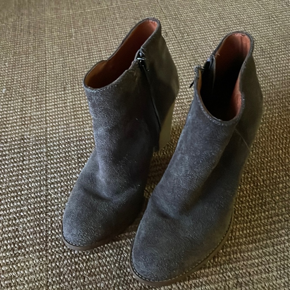 Madewell Gray Heeled Boots